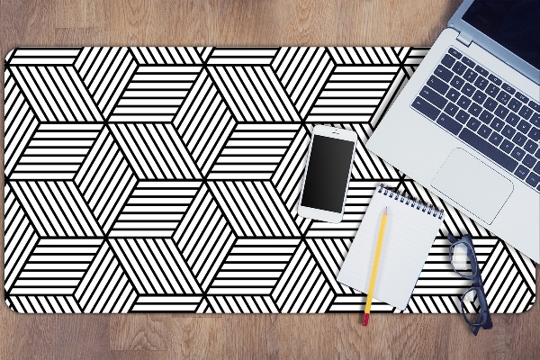 Schreibtisch Unterlegmatte Geometrische Illusion.