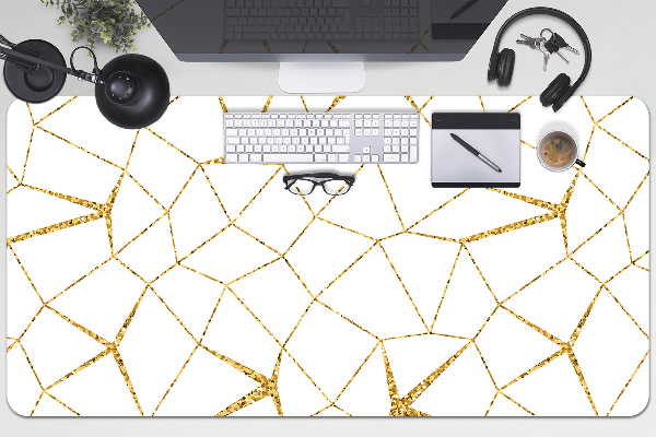Schreibtisch Unterlegmatte Goldenes Mosaik