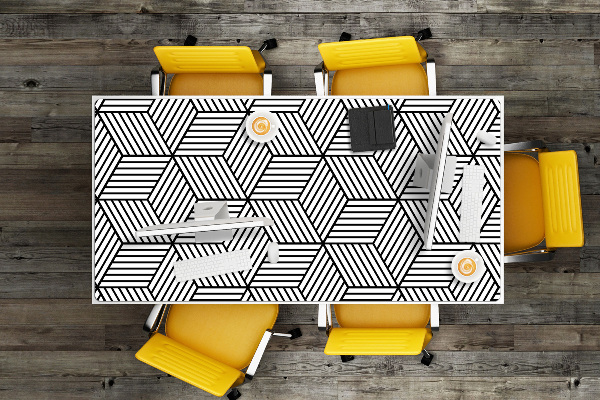 PVC Schreibtischmatte Geometrische Würfel