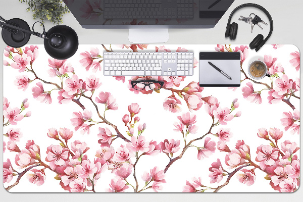 Büro-Schreibtischmatte Kirschblüten