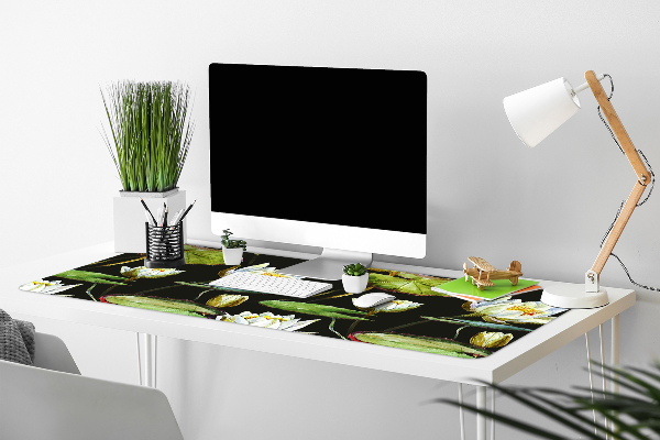 PVC Schreibtischmatte Lotus-Blumen