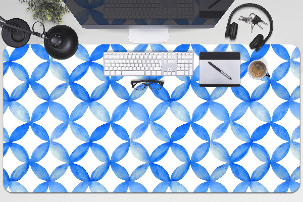 PVC Schreibtischmatte Blaue Kreise