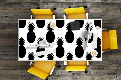 PVC Schreibtischmatte Schwarze Ananas