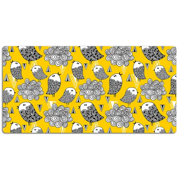 Schreibtischunterlage Doodle-Vögel