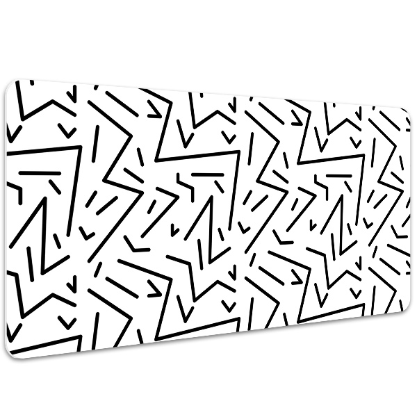 PVC Schreibtischmatte Memphis-Stil.