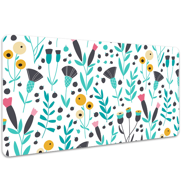 Schreibtisch Unterlegmatte Skandinavische Blumen