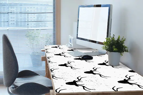Büro-Schreibtischmatte Hirschkopf