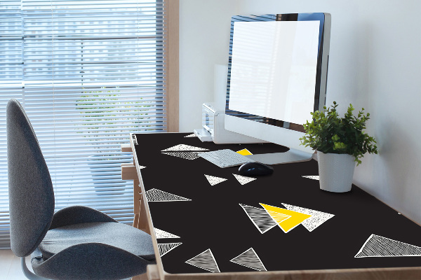 Büro-Schreibtischmatte Gezeichnete Dreiecke
