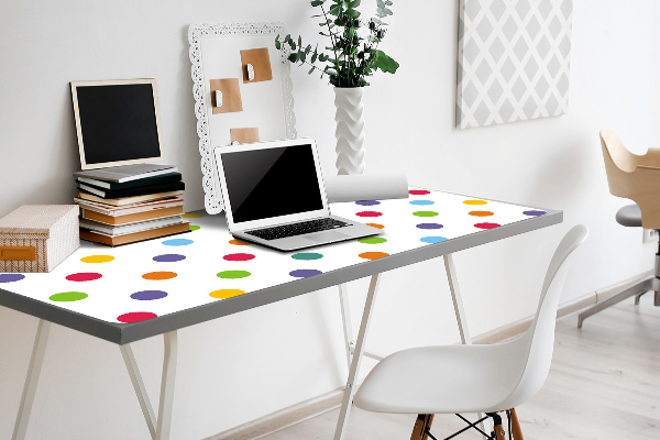 Büro-Schreibtischmatte Bunte Punkte