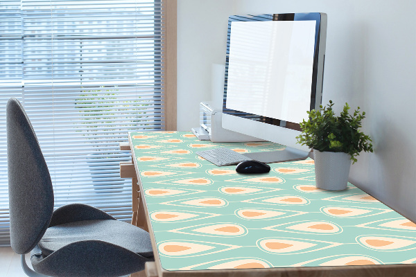 PVC Schreibtischmatte Retro-Muster