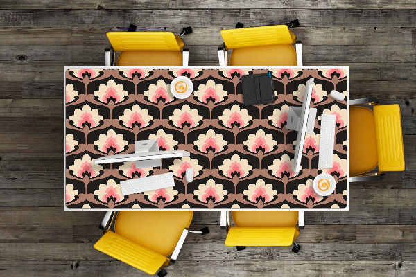 Schreibtisch Unterlegmatte Blumenmuster