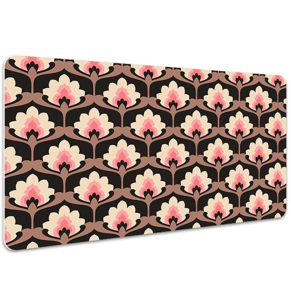 Schreibtisch Unterlegmatte Blumenmuster