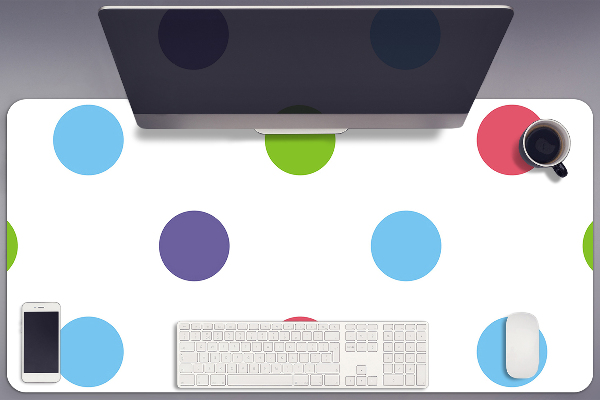PVC Schreibtischmatte Bunte Punkte