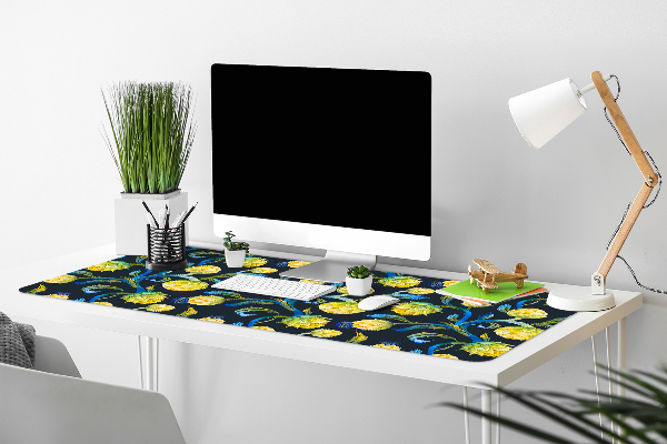 PVC Schreibtischmatte Artischockenblumen.