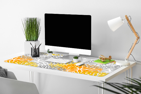 PVC Schreibtischmatte Chrysanthemen.