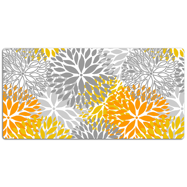 PVC Schreibtischmatte Chrysanthemen.
