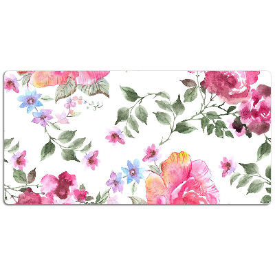 PVC Schreibtischmatte Aquarellrosen