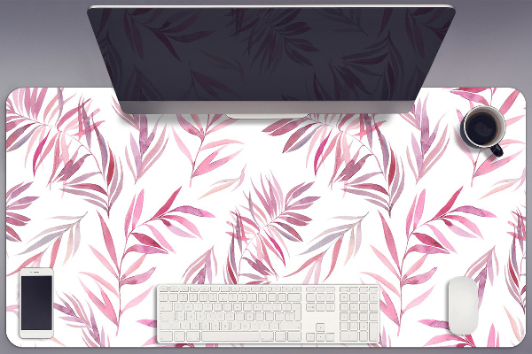 PVC Schreibtischmatte Rosa Blätter