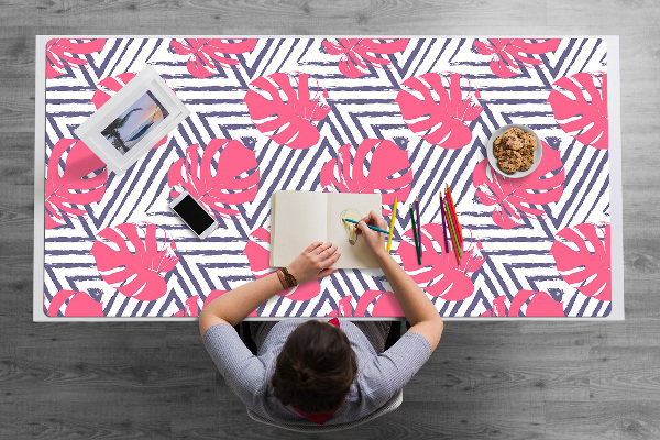 Schreibtisch Unterlegmatte Rosa Blätter