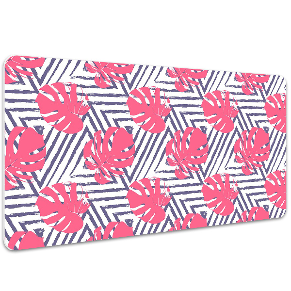 Schreibtisch Unterlegmatte Rosa Blätter