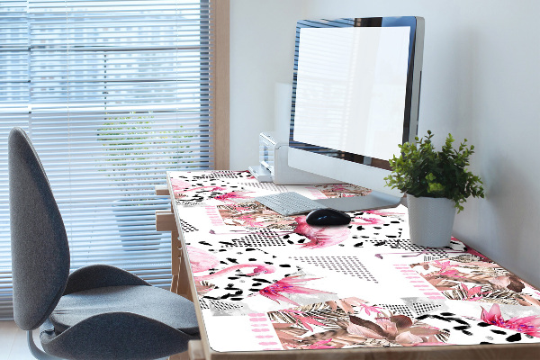 PVC Schreibtischmatte Flamingos