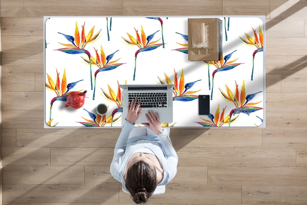Büro-Schreibtischmatte Farbenfrohe Blumen