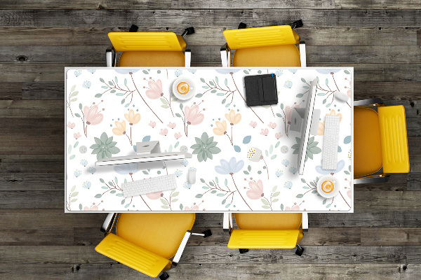 Schreibtisch Unterlegmatte Frühlingsblumen