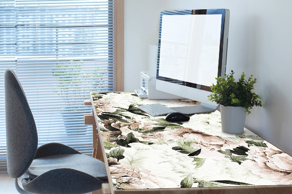 Büro-Schreibtischmatte Blühende Pfingstrosen