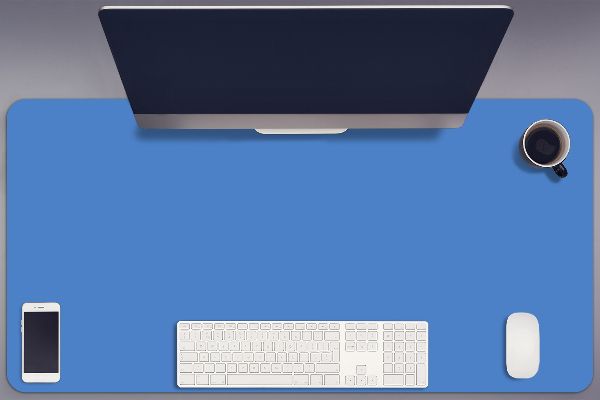 Büro-Schreibtischmatte Azurblau