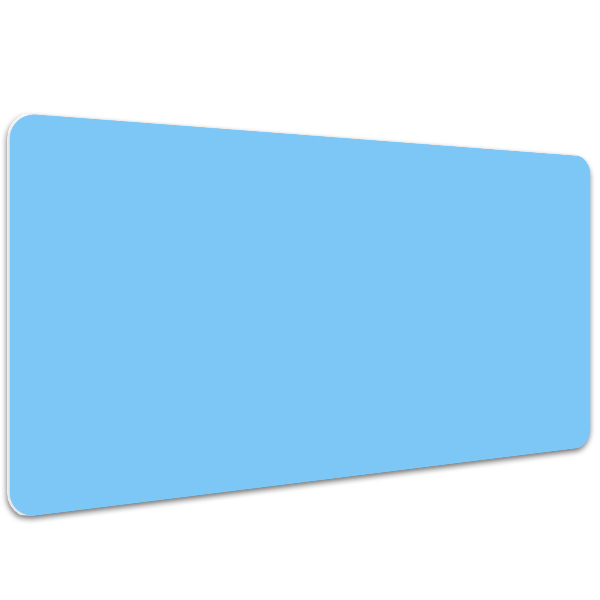 Büro-Schreibtischmatte Pastellblau.