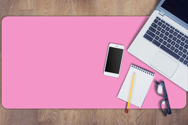 Schreibtisch Unterlegmatte Hell-Pink