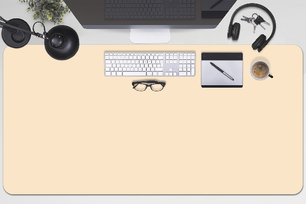 Schreibtisch Unterlegmatte Beige
