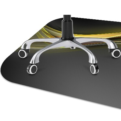 Bürostuhlunterlage Gelbe Abstraktion.