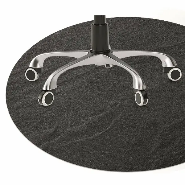 Stuhlmatte für Hartböden Schwarzer Sand