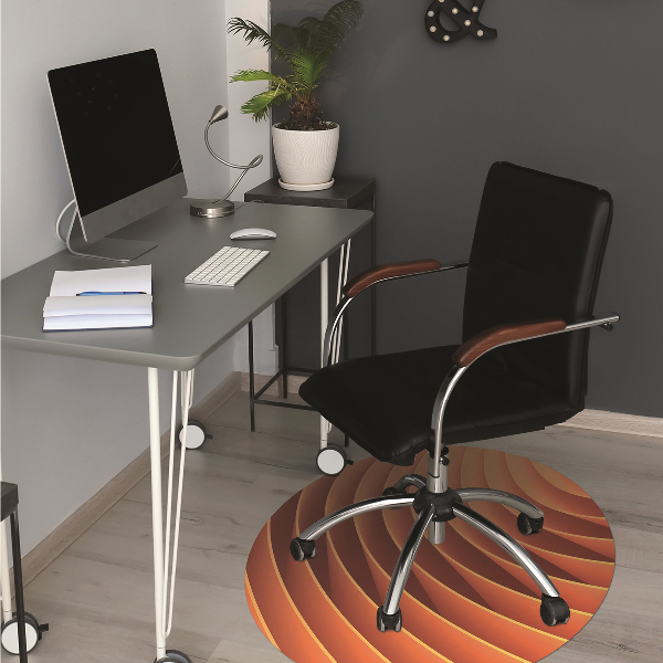 Stuhlmatte Orangefarbene Wellen