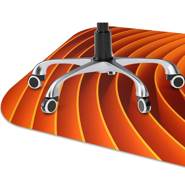 Stuhlmatte Orangefarbene Wellen