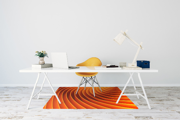 Stuhlmatte Orangefarbene Wellen