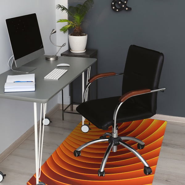 Stuhlmatte Orangefarbene Wellen