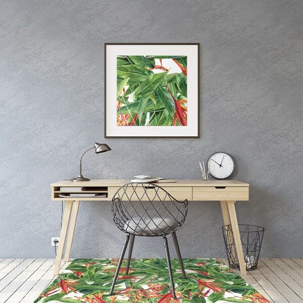 Bodenschutzmatte Exotische Blumen