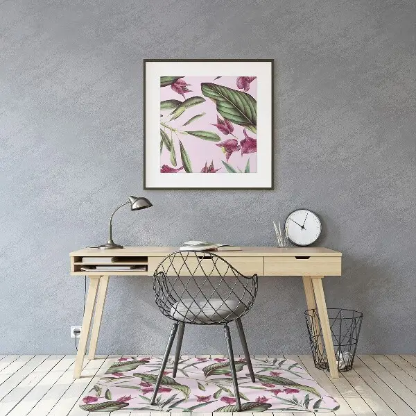 Bodenschutzmatte Pinke Blumen