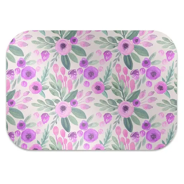 Stuhlmatte Blumenmuster