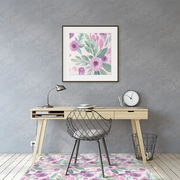 Stuhlmatte Blumenmuster
