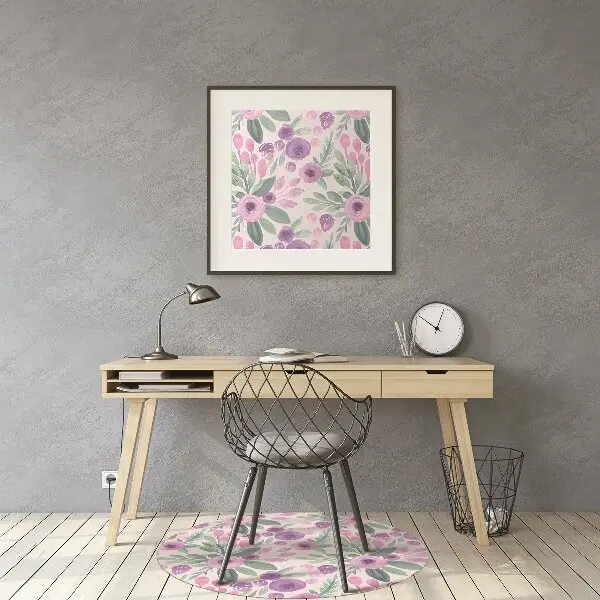 Stuhlmatte Blumenmuster