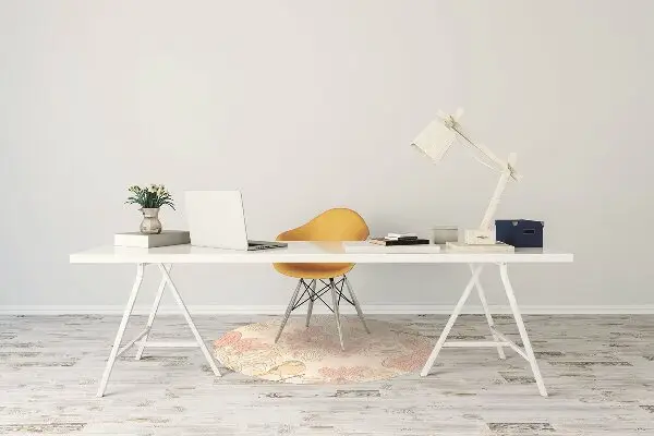 Bürostuhlunterlage Beige Vögel