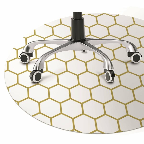 Bürostuhlunterlage Bienenwabe