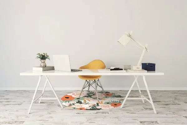bodenschutzmatte bürostuhl Farbenfrohe Blumen