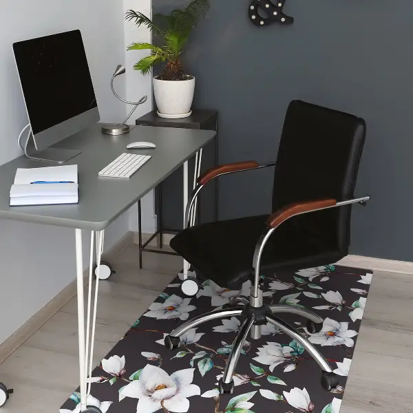 bodenschutzmatte bürostuhl Lackierte Blumen