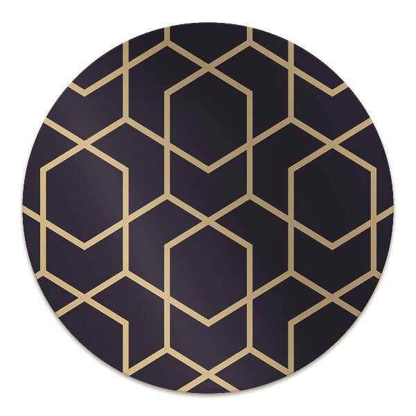 Bürostuhlunterlage Goldenes Muster