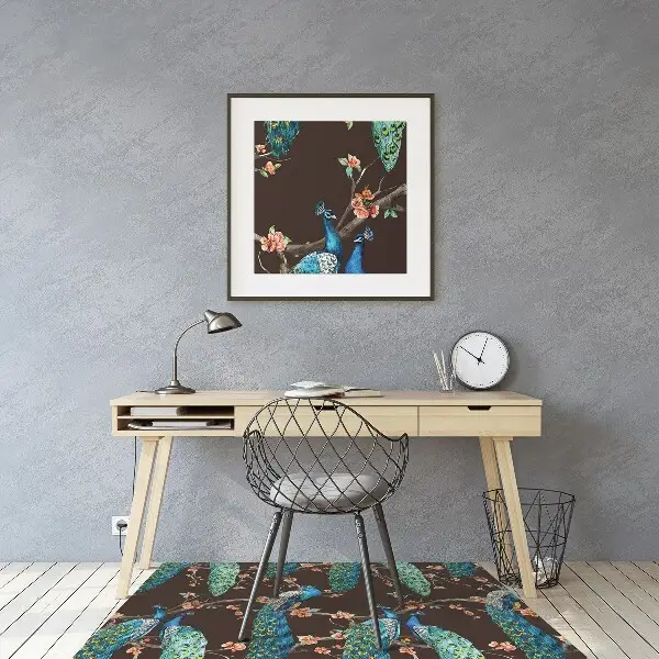Stuhlmatte Pfau