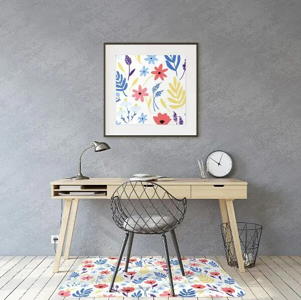 Bodenschutzmatte Farbenfrohe Blumen